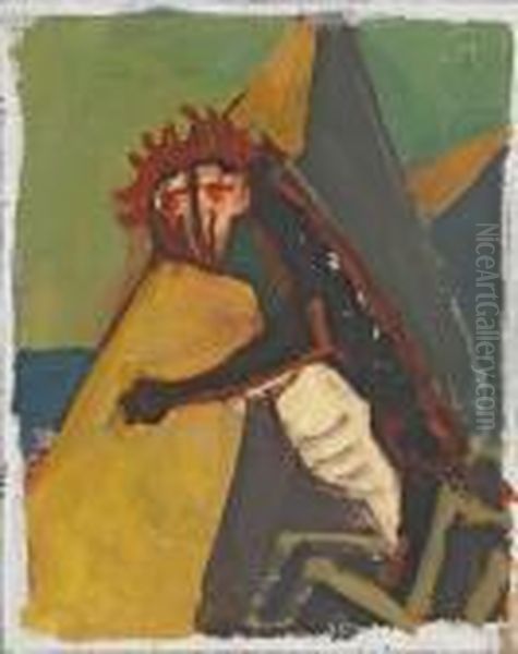 Das Tier Oil Painting by Carl Hofer