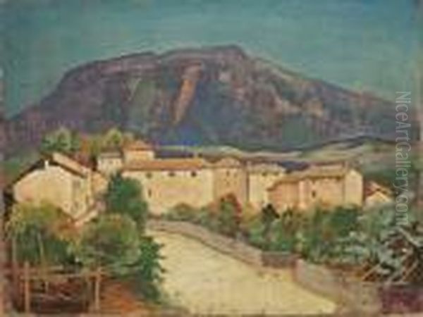Tessiner Landschaft Oil Painting by Carl Hofer