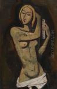 Frau, Sich Kammend