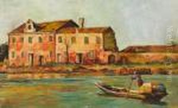 Montagnola (?). Oil Painting by Carl Hofer
