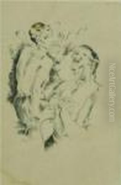Senza Titolo Oil Painting by Carl Hofer