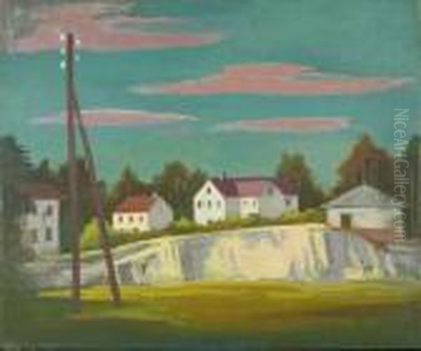 Der Steinbruch Oil Painting by Carl Hofer