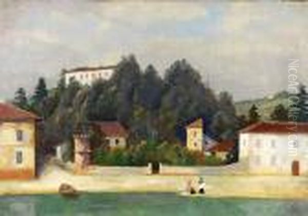 Bodensee-ufer Oil Painting by Carl Hofer