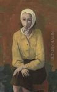 Seated Girl With Yellow Blouse