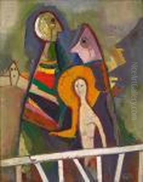 Legende Oil Painting by Carl Hofer