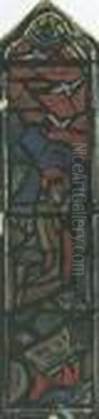 St. Francis In The Garden Oil Painting by Evie Sydney Hone