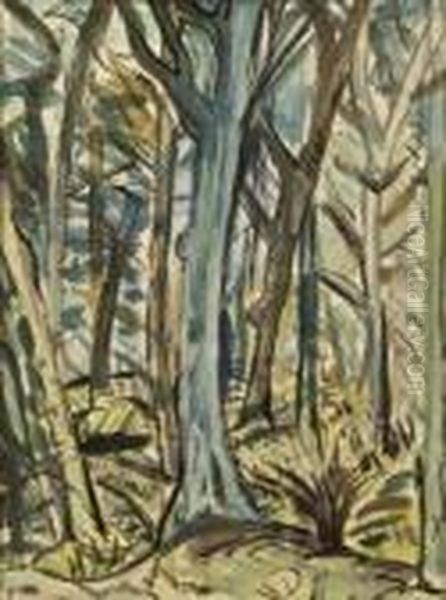 In The Woods At Marley Oil Painting by Evie Sydney Hone