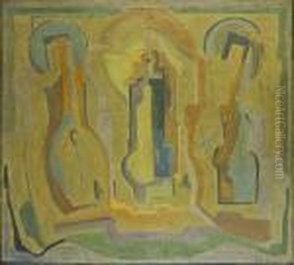Figural Composition Oil Painting by Evie Sydney Hone