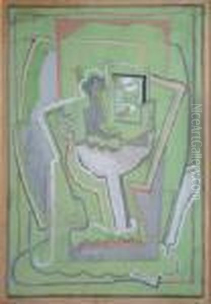 Abstract Composition Oil Painting by Evie Sydney Hone