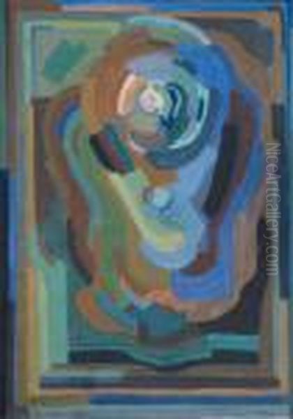 Abstract Composition Oil Painting by Evie Sydney Hone