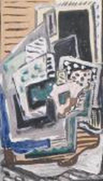 Abstract Composition Oil Painting by Evie Sydney Hone