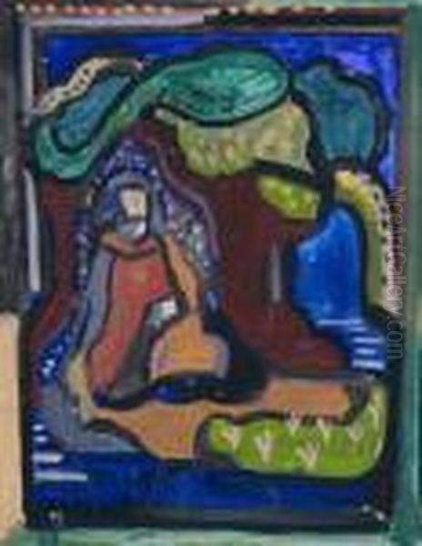 The Garden Of Gethsemane Oil Painting by Evie Sydney Hone