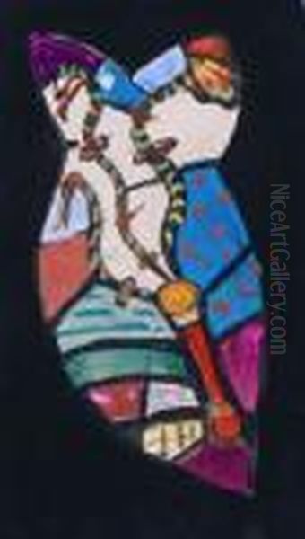 Fish Oil Painting by Evie Sydney Hone