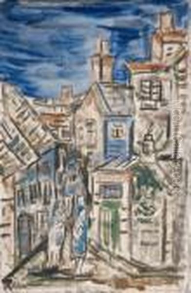 Religous Street Procession Oil Painting by Evie Sydney Hone
