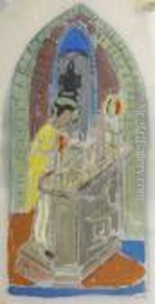 The Blessing Of The Sacraments Oil Painting by Evie Sydney Hone