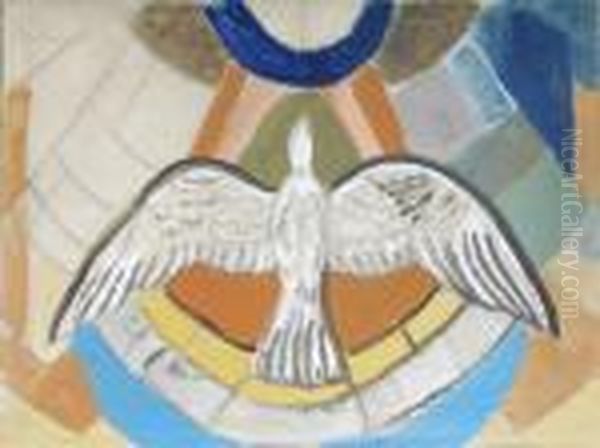 Study Of The Holy Spirit Oil Painting by Evie Sydney Hone