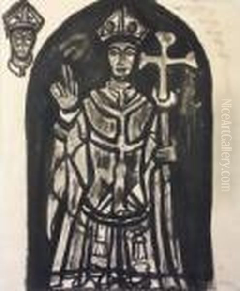 St. Patrick Oil Painting by Evie Sydney Hone