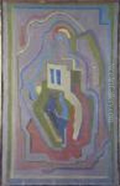 Abstract Composition Oil Painting by Evie Sydney Hone