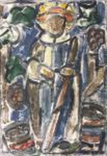 St. Vincent Of The Vineyards Oil Painting by Evie Sydney Hone
