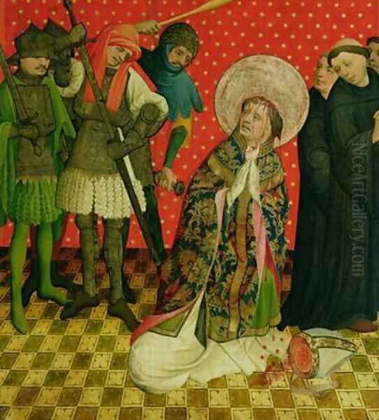 The Martyrdom of St Thomas of Canterbury Oil Painting by Francke Master
