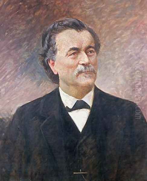 Portrait of Paul Bert 1833-86 Oil Painting by Souville Mascre