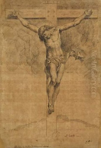 La Crucifixion Oil Painting by Jean-Baptiste Huet I