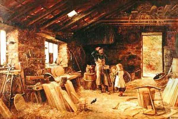 Bellows to Mend 1878 Oil Painting by Joseph Wrightson McIntyre