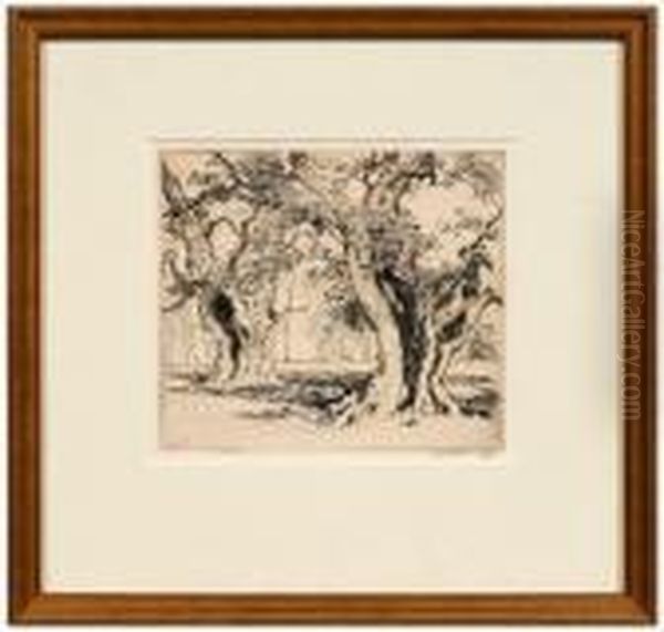 Burnhambeeches, England Oil Painting by Alfred Heber Hutty