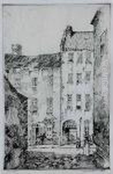 New York/south Carolina Oil Painting by Alfred Heber Hutty