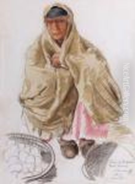 Juive De Bagdad, Hala Kaduri Oil Painting by Alexander Evgenievich Yakovlev