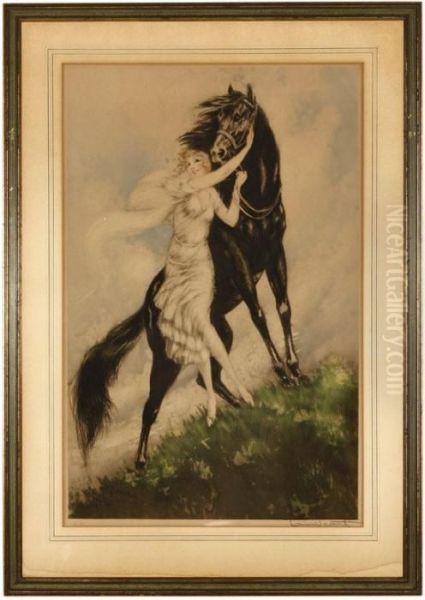 Youth Oil Painting by Louis Icart