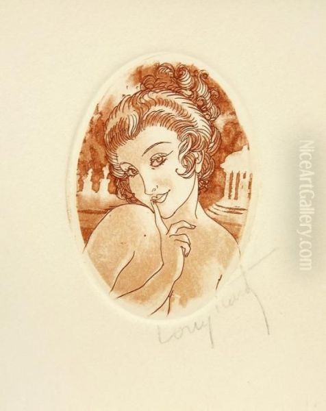 Beauty And The Beast (20) Oil Painting by Louis Icart