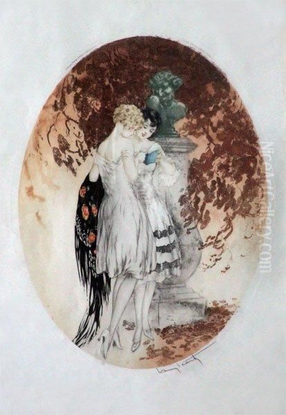 Le Regard Oil Painting by Louis Icart
