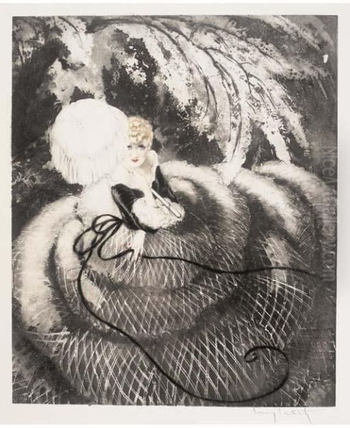 Falbalas Oil Painting by Louis Icart