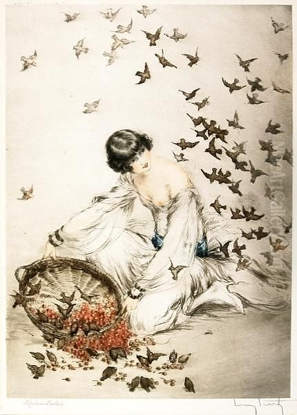 Thieves Oil Painting by Louis Icart