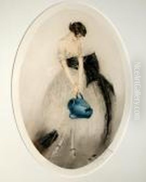Broken Jug Oil Painting by Louis Icart
