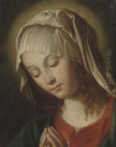The Virgin At Prayer Oil Painting by Giovanni Battista Salvi