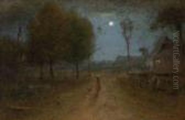 Nine O'clock Oil Painting by George Inness