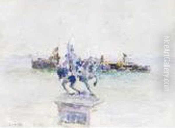 Statua Equestre Oil Painting by Vincenzo Irolli
