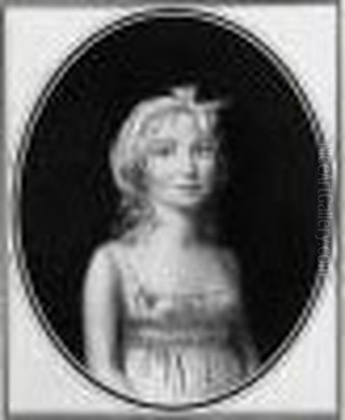 Portrait De Femme Oil Painting by Jean-Baptiste Isabey