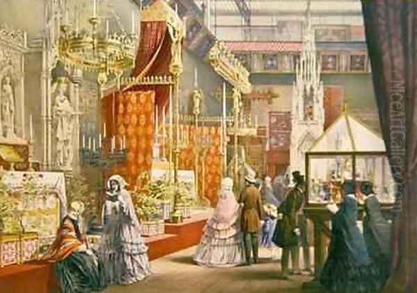 Medieval Court Oil Painting by Joseph Nash