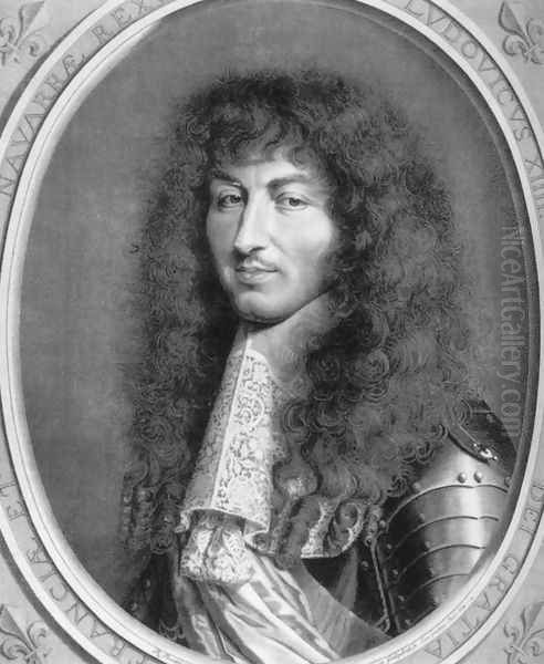 Louis XIV 1664 Oil Painting by Robert Nante