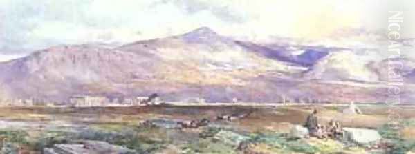 Paestum Oil Painting by Paul Jacob Naftel