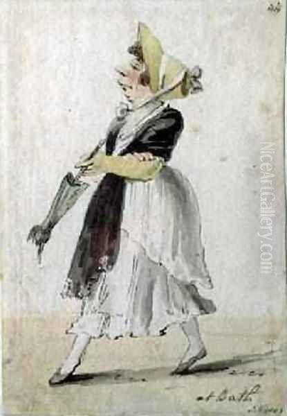 At Bath 1805 Oil Painting by John Nixon