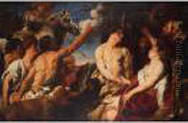 Meleagro E Atalanta Oil Painting by Jacob Jordaens