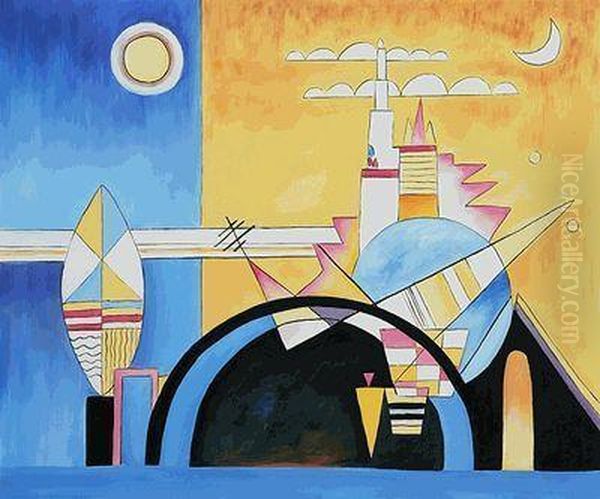 Torre De Kiev (particolare) Oil Painting by Wassily Kandinsky