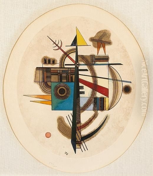 Ovale Oil Painting by Wassily Kandinsky