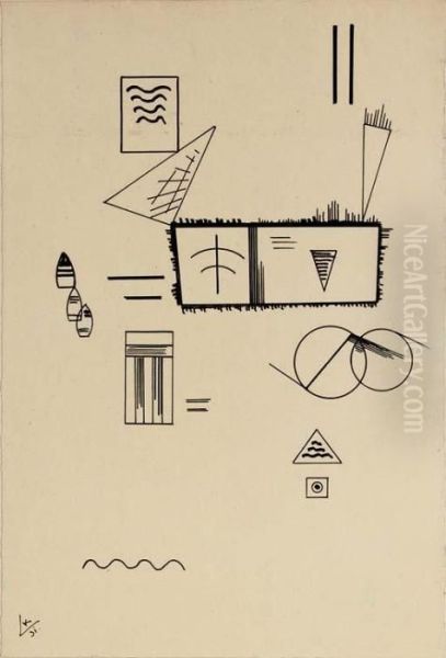 Ohne Titel Oil Painting by Wassily Kandinsky