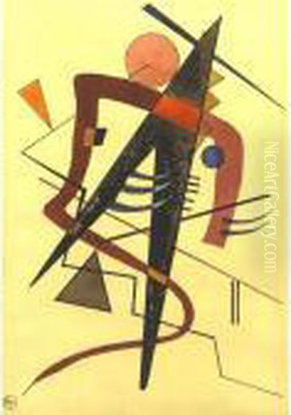 Warmes (warm) Oil Painting by Wassily Kandinsky