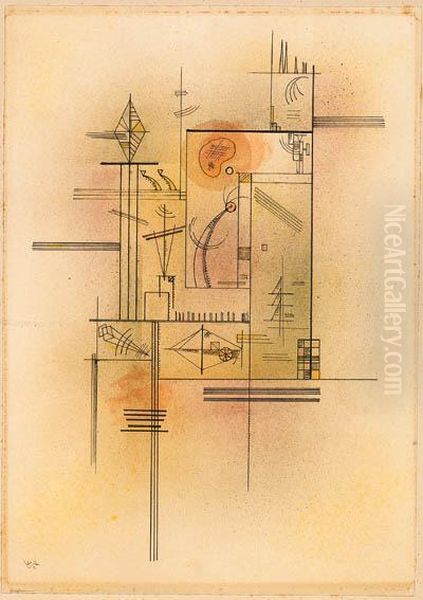Etwas Violett Oil Painting by Wassily Kandinsky